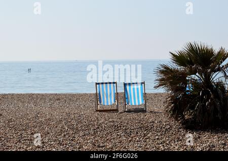 Brighton an einem sonnigen Tag, dem heißesten Tag des Jahres nach der covid Lockdown. Stockfoto