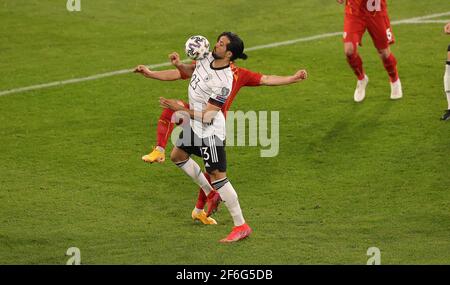 Duisburg, Deutschland. 31st Mär, 2021. firo: 31.03.2021 Fußball, Fußball: Landerspiel, Nationalmannschaft, WM-Qualifikation, WM-Qualifikation 2022, Deutschland, GER - North Macedonia Duels, Emre Can.Nutzung weltweit Credit: dpa/Alamy Live News Stockfoto