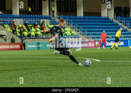 Andorra La Vella, Andorra : 2021. März 31 : P. Gulácsi HUN im Qualifikationsspiel der Qatar Weltmeisterschaft 2022. Stockfoto