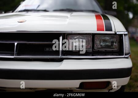 Toyota Celica Supra auf einer Automobilausstellung in Chambly, Quebec, Kanada Stockfoto