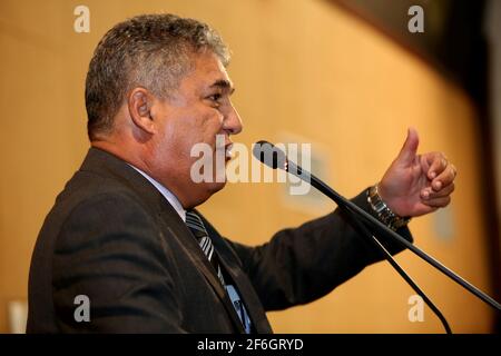 salvador, bahia, brasilien - 21. september 2015: Rosemberg Pinto, Abgeordneter des Staates, wird in der Stadt Salvador gesehen *** Ortsüberschrift *** Stockfoto