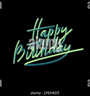 Happy Birthday Grußkarten Stock Vektor