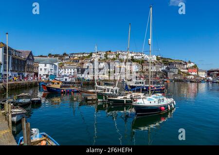 Mevagissey Harbour; Cornwall; Großbritannien Stockfoto