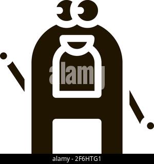 alphabet Spielzeug Symbol Vektor Glyphe Illustration Stock Vektor