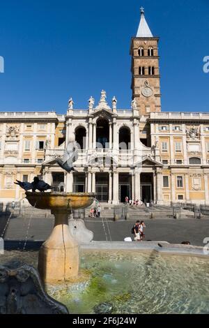 Basilika Santa Maria Maggiore In Rom Italien Stockfoto