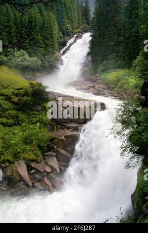 Krimmler Fälle im Nationalpark hohe Tauern in Salzburg Österreich Stockfoto