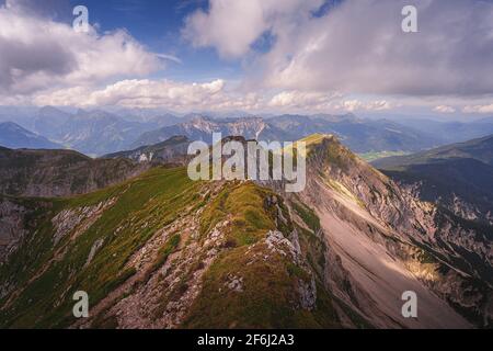 Landschaft am Achensee in Österreich. Stockfoto