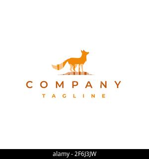 Fox Vector Illustration Logo Design Stock Vektor