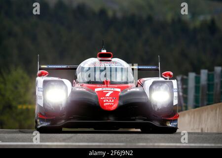 07 CONWAY Mike (gbr), KOBAYASHI Kamui (jpn), Toyota TS050 Hybrid lmp1 Team Toyota Gazoo Racing, Aktion während der FIA WEC World Endurance Championship 2017, 6 Stunden von Spa vom 4. Bis 6. Mai, in Spa Francorchamps, Belgien - Foto DPPI Stockfoto