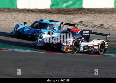 32 OWEN William (usa), SADELEER Hugo (che), ALBUQUERQUE Filipe (prt), Ligier JSP217 Gibson Team United Autosport, Action während der 2017 ELMS European Le Mans Series, 4 Stunden von Portugal vom 20. Bis 22. Oktober in Portimão - Photo Paulo Maria / DPPI Stockfoto