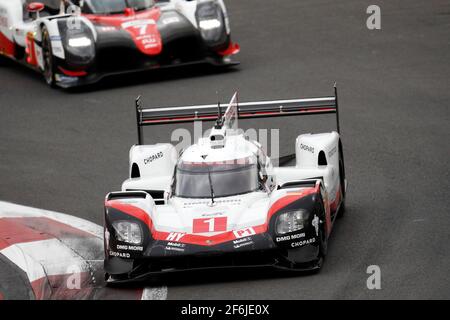 01 JANI Neel (che), TANDY Nick (gbr), LOTTERER André (ger), Porsche 919 Hybrid lmp1 Team Porsche, Aktion während der FIA WEC World Endurance Championship 2017, 6 Stunden von Mexiko 1. Bis 3. september - Foto Clement Marin / DPPI Stockfoto