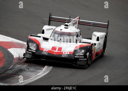 01 JANI Neel (che), TANDY Nick (gbr), LOTTERER André (ger), Porsche 919 Hybrid lmp1 Team Porsche, Aktion während der FIA WEC World Endurance Championship 2017, 6 Stunden von Mexiko 1. Bis 3. september - Foto Clement Marin / DPPI Stockfoto