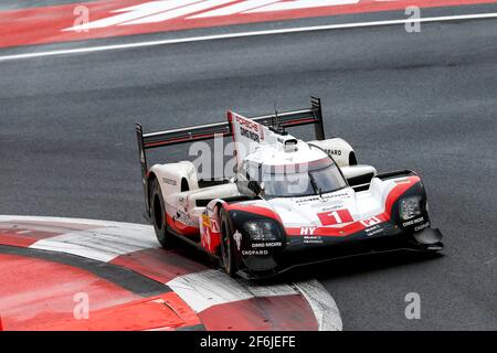 01 JANI Neel (che), TANDY Nick (gbr), LOTTERER André (ger), Porsche 919 Hybrid lmp1 Team Porsche, Action während der FIA WEC World Endurance Championship 2017, 6 Stunden von Mexiko 1. Bis 3. september - Foto DPPI Stockfoto