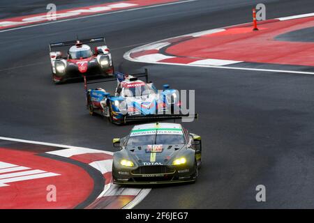 98 DALLA LANA Paul (CAN), LAMY Pedro (prt), LAUDA Mathias (aut), Aston Martin V8 Vantage Team Aston Martin Racing, Action während der FIA WEC World Endurance Championship 2017, 6 Stunden von Mexiko 1. Bis 3. september - Foto DPPI Stockfoto
