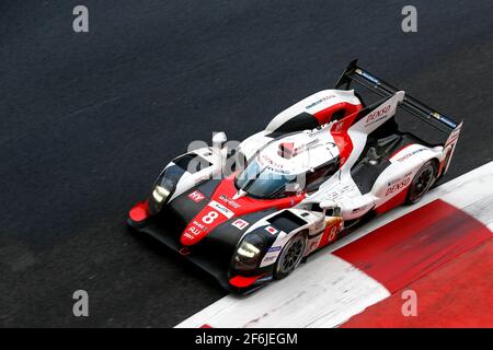 08 DAVIDSON Anthony (gbr), BUEMI Sebastien (che), NAKAJIMA Kazuki (jpn), Toyota TS050 Hybrid lmp1 Team Toyota Gazoo Racing, Aktion während der FIA WEC World Endurance Championship 2017, 6 Stunden von Mexiko 1. Bis 3. september - Foto DPPI Stockfoto