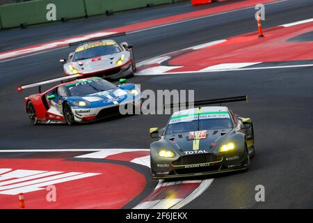 98 DALLA LANA Paul (CAN), LAMY Pedro (prt), LAUDA Mathias (aut), Aston Martin V8 Vantage Team Aston Martin Racing, Action während der FIA WEC World Endurance Championship 2017, 6 Stunden von Mexiko 1. Bis 3. september - Foto DPPI Stockfoto