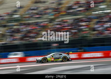 98 DALLA LANA Paul (CAN), LAMY Pedro (prt), LAUDA Mathias (aut), Aston Martin V8 Vantage Team Aston Martin Racing, Action während der FIA WEC World Endurance Championship 2017, 6 Stunden von Mexiko 1. Bis 3. september - DPPI Stockfoto