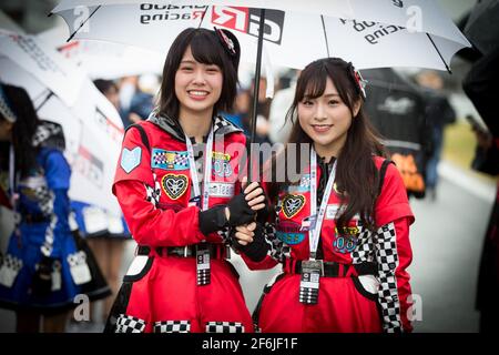 Grille de deft Starting Grid Girl Ambiente während der FIA WEC World Endurance Championship 2017, 6 Stunden Fuji vom 13. Bis 15. Oktober in Oyama, Japan - Foto Antonin Vincent / DPPI Stockfoto