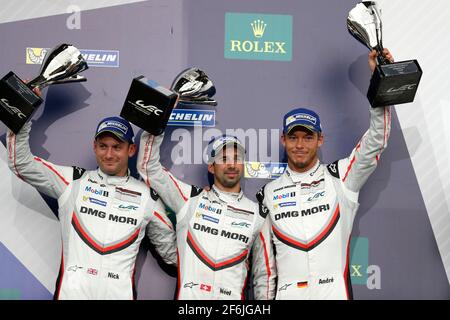 01 JANI Neel (che), TANDY Nick (gbr), LOTTERER André (ger), Porsche 919 Hybrid lmp1 Team Porsche, Ambiente während der FIA WEC World Endurance Championship 2017, 6 Stunden von Mexiko 1. Bis 3. september - Foto Clement Marin / DPPI Stockfoto