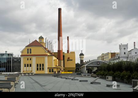 Brauerei Pilsner Urquell und Museum in Pilsen (Plzeň), Tschechische Republik Stockfoto