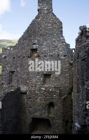 Kilchurn Castle am Ufer des Loch Awe, Argyll, Schottland, das jetzt in Ruinen liegt, war eine Campbell-Festung. Stockfoto