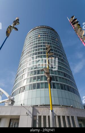 Das Rotunda-Gebäude im Stadtzentrum von Birmingham, West Midlands Stockfoto