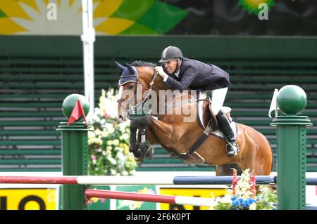 CSIO Masters, Spruce Meadows 2004, Akita Drilling Cup, Rich Fellers (USA) Reiten Stockfoto