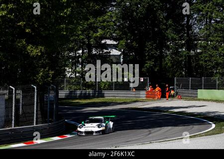 911 HARING Jurgen (ger), RENAUER Alfred (ger), RENAUER Robert (ger), Porsche 911 GT3 R Team Herberth Motorsport, Aktion während der Blancpain GT Serie 2017, in Monza, Italien, von April 21 bis 23 - Foto Florent Gooden / DPPI Stockfoto