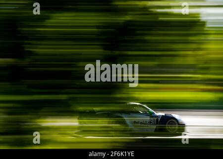 911 HARING Jurgen (ger), RENAUER Alfred (ger), RENAUER Robert (ger), Porsche 911 GT3 R Team Herberth Motorsport, Aktion während der Blancpain GT Serie 2017, in Monza, Italien, von April 21 bis 23 - Foto Florent Gooden / DPPI Stockfoto