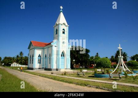 caravelas, bahia / brasilien - 12. januar 2009: Kirche Nossa Senhora de Lourdes im historischen Zentrum der Stadt Caravelas, im Süden Bahia. Stockfoto