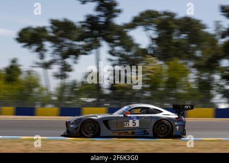 05 REMON Vos (nld), ONSLOW COLE Tom (gbr), Mercedes AMG Team RAM Renneinsatz während der 2017 Road to le Mans, vom 18. Juni auf der Rennstrecke von Le Mans, Frankreich - Foto Florent Gooden / DPPI Stockfoto