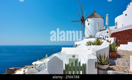 Santorini Insel in Griechenland. Oia. Stockfoto