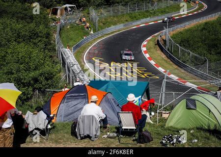 18 TERTING Peter, FREY Rachel, Audi Sport Team Phoenix R8 LMS, Aktion während der ADAC Zurich 24 Stunden Nürburgring 2017, Deutschland vom 25. Bis 28. Mai - Foto Florent Gooden / DPPI Stockfoto