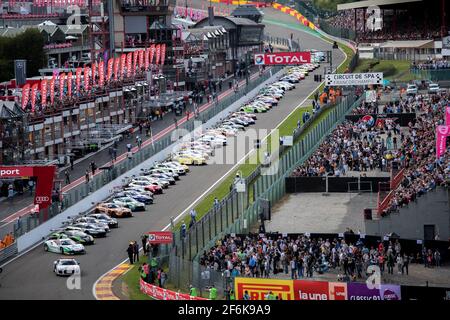 Ambiance Pré Grille Abfahrt, während der Blancpain Endurance Series Meisterschaft 2017 24 Stunden von Spa, vom 28. Bis 30. Juli, Spa Francorchamps, Belgien - Foto Marc de Mattia / DPPI Stockfoto