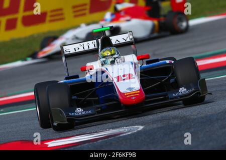 12 BOCCOLACCI Dorian, Trident, Aktion während der FIA GP3 Meisterschaft 2017, Spanien, in Barcelona Catalunya vom 11. Bis 14. Mai - Foto DPPI Stockfoto