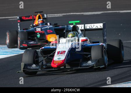 12 BOCCOLACCI Dorian, Trident, Aktion während der FIA GP3 Meisterschaft 2017, in Jerez in Spanien vom 6. Bis 8. Oktober - Foto Sebastiaan Rozendaal / DPPI Stockfoto