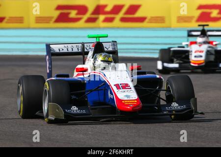 12 BOCCOLACCI Dorian, Trident, Aktion während der FIA GP3 Meisterschaft 2017, Abu Dhabi vom 23. Bis 26. November in Yas Marina - Foto Sebastiaan Rozendaal / DPPI Stockfoto