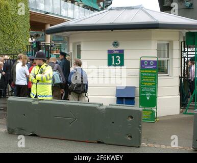 WIMBLEDON 2007 7. TAG 2/7/07. AUTOSTOPPER STELLEN DAVID ASHDOWN VOR Stockfoto