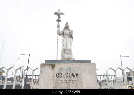 Oduduwa Statue, Ile-Ife, Osun State, Nigeria. Stockfoto