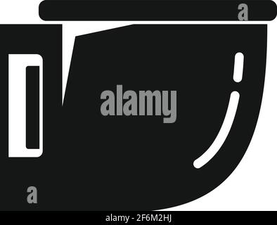 Hygiene-Bidet-Symbol, einfacher Stil Stock Vektor