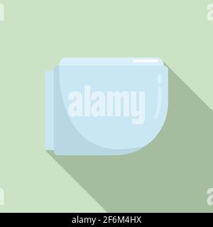 Hygiene-Bidet-Symbol, flacher Stil Stock Vektor