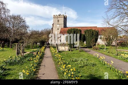 The Holy Trinity Church Cookham Bucks Großbritannien Stockfoto