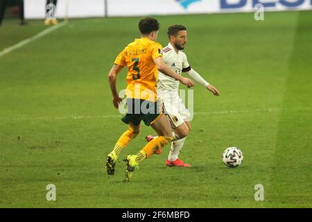 Dries Mertens of Belgium während der FIFA World Cup 2022, Qualifiers Group E Fußballspiel zwischen Belgien und Wales am 24. März 2021 bei King Power im Den Dreef Stadion in Leuven, Belgien - Foto Laurent Lairys / DPPI Stockfoto