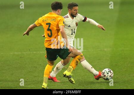 Dries Mertens of Belgium während der FIFA World Cup 2022, Qualifiers Group E Fußballspiel zwischen Belgien und Wales am 24. März 2021 bei King Power im Den Dreef Stadion in Leuven, Belgien - Foto Laurent Lairys / DPPI Stockfoto