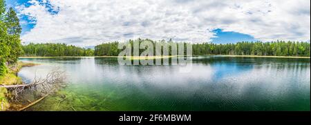 Lake McGinnis Petroglyphs Conservation Area Ontario Canada im Sommer Stockfoto