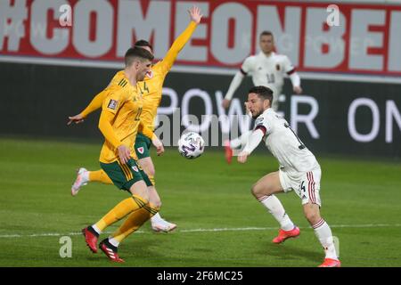 Dries Mertens of Belgium während der FIFA World Cup 2022, Qualifiers Group E Fußballspiel zwischen Belgien und Wales am 24. März 2021 bei King Power im Den Dreef Stadion in Leuven, Belgien - Foto Laurent Lairys / DPPI Stockfoto