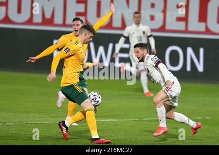 Dries Mertens of Belgium während der FIFA World Cup 2022, Qualifiers Group E Fußballspiel zwischen Belgien und Wales am 24. März 2021 bei King Power im Den Dreef Stadion in Leuven, Belgien - Foto Laurent Lairys / DPPI Stockfoto