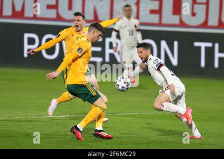 Dries Mertens of Belgium während der FIFA World Cup 2022, Qualifiers Group E Fußballspiel zwischen Belgien und Wales am 24. März 2021 bei King Power im Den Dreef Stadion in Leuven, Belgien - Foto Laurent Lairys / DPPI Stockfoto