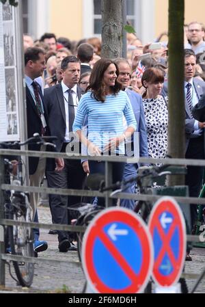 Heidelberg, Deutschland. Juli 2017. Katharina die Herzogin von Cambridge und Herzog von Cambridge Prinz William besuchte Heidelberg Stockfoto