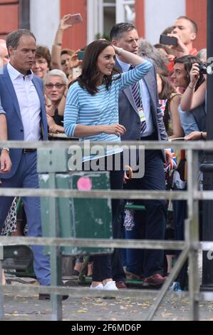 Heidelberg, Deutschland. Juli 2017. Katharina die Herzogin von Cambridge und Herzog von Cambridge Prinz William besuchte Heidelberg Stockfoto